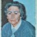 Portrait maman II - Mars 1995 - Huile sur papier toilé – 27 x 35 cm